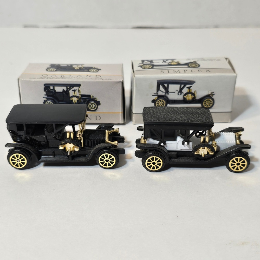 Wondrie Metal Products Diecast 1909‎ Oakland & Simplex Miniature Car Set Boxes